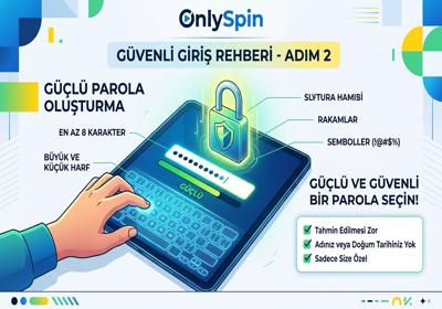 Slotrun giriş adım 2 güçlü parola oluşturma